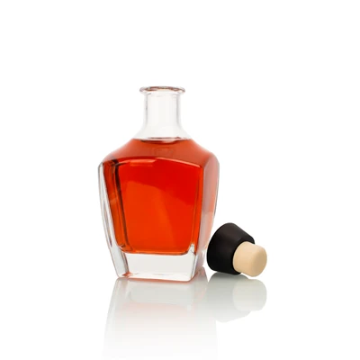 Prémiová borosilikát čtvercová láhev whisky